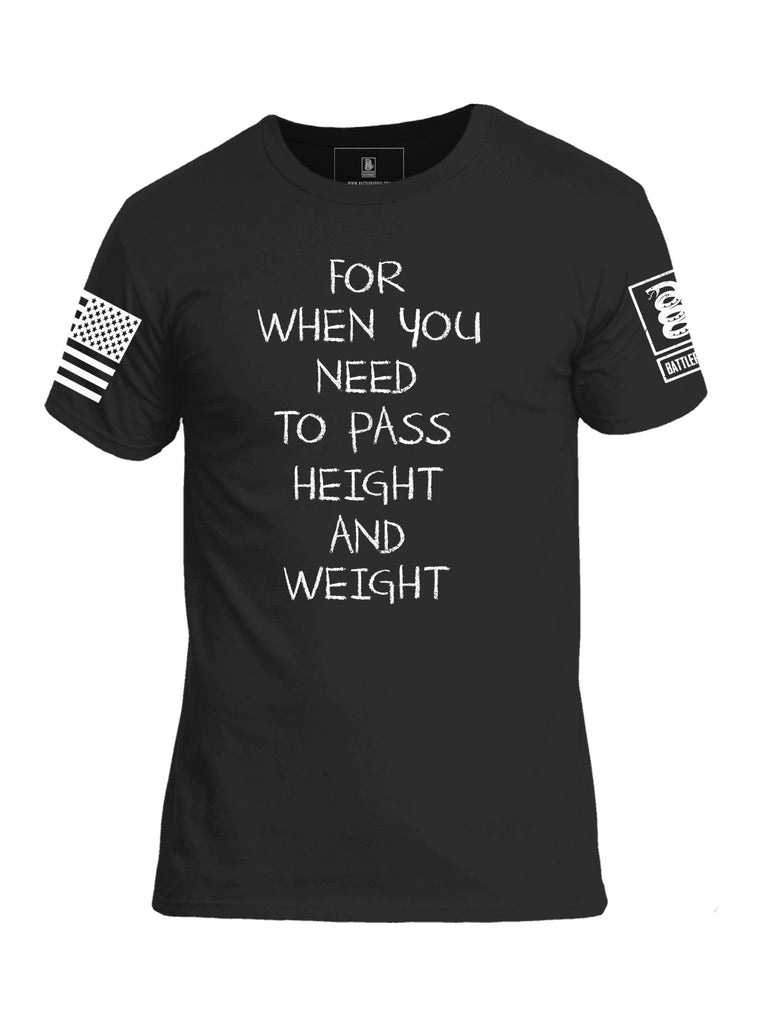 Battleraddle For When You Need To Pass Height And Weight Diet Crayons Snake Logo V2 Mens Cotton Crew Neck T Shirt