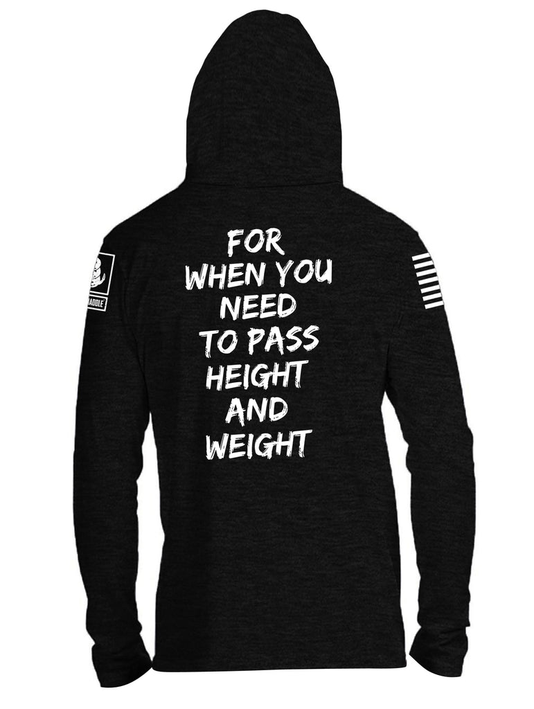 Battleraddle Diet Crayons Snake Logo For When You Need To Pass Height And Weight Mens Thin Cotton Lightweight Hoodie