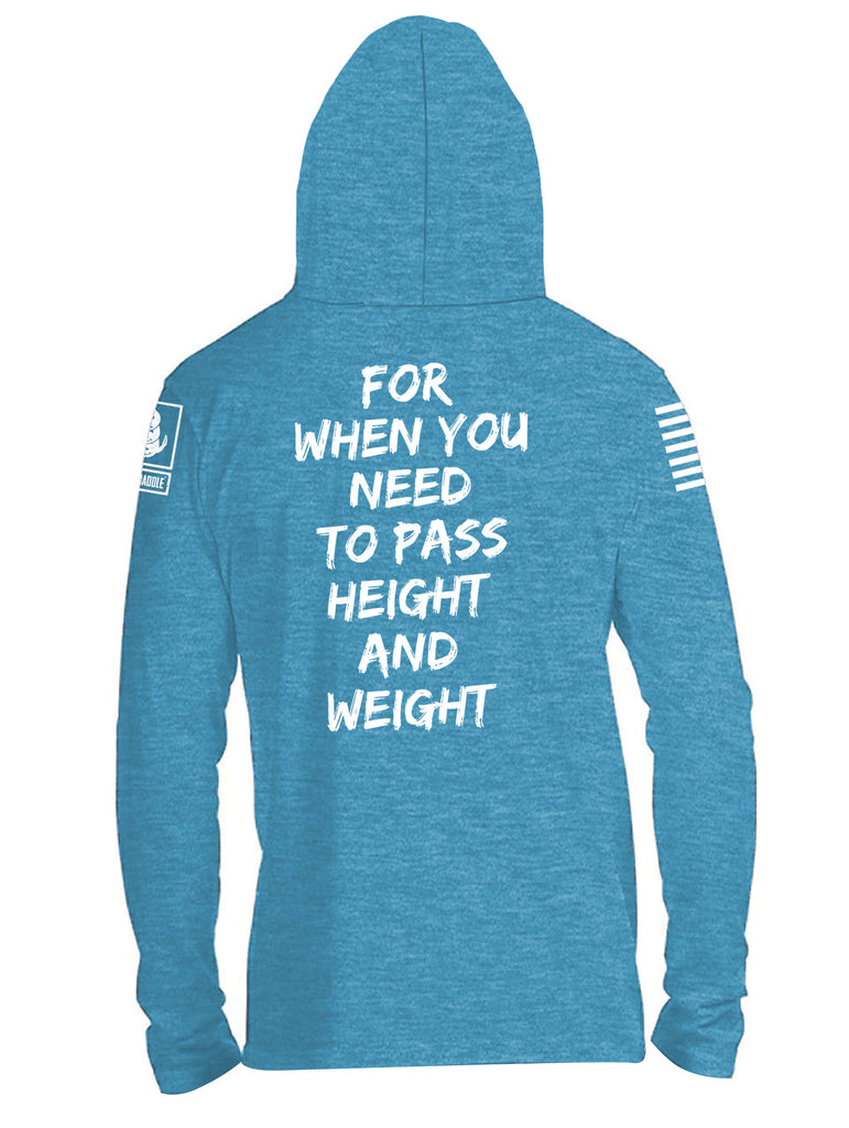 Battleraddle Diet Crayons Snake Logo For When You Need To Pass Height And Weight Mens Thin Cotton Lightweight Hoodie