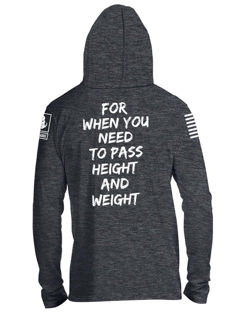 Battleraddle Diet Crayons Snake Logo For When You Need To Pass Height And Weight Mens Thin Cotton Lightweight Hoodie
