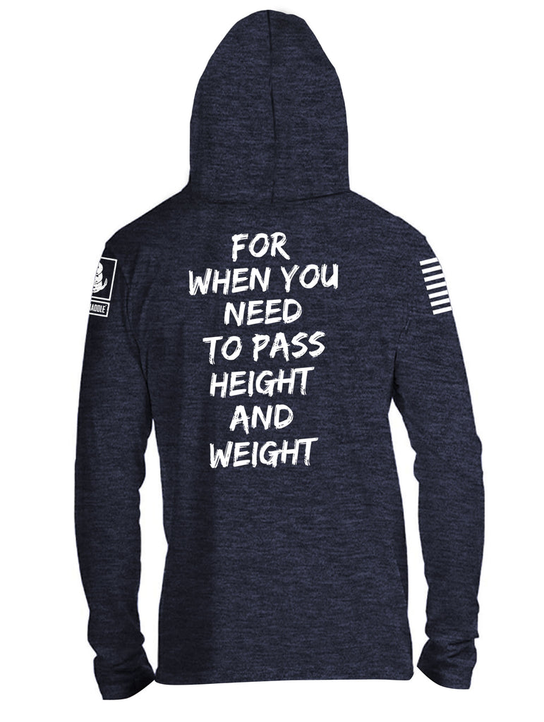 Battleraddle Diet Crayons Snake Logo For When You Need To Pass Height And Weight Mens Thin Cotton Lightweight Hoodie