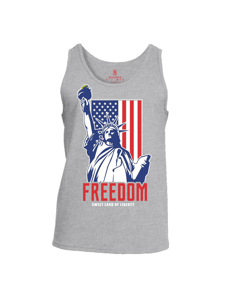 Battleraddle Freedom Sweet Land Of Liberty Mens Cotton Tank Top shirt|custom|veterans|Apparel-Mens Tank Top-Cotton
