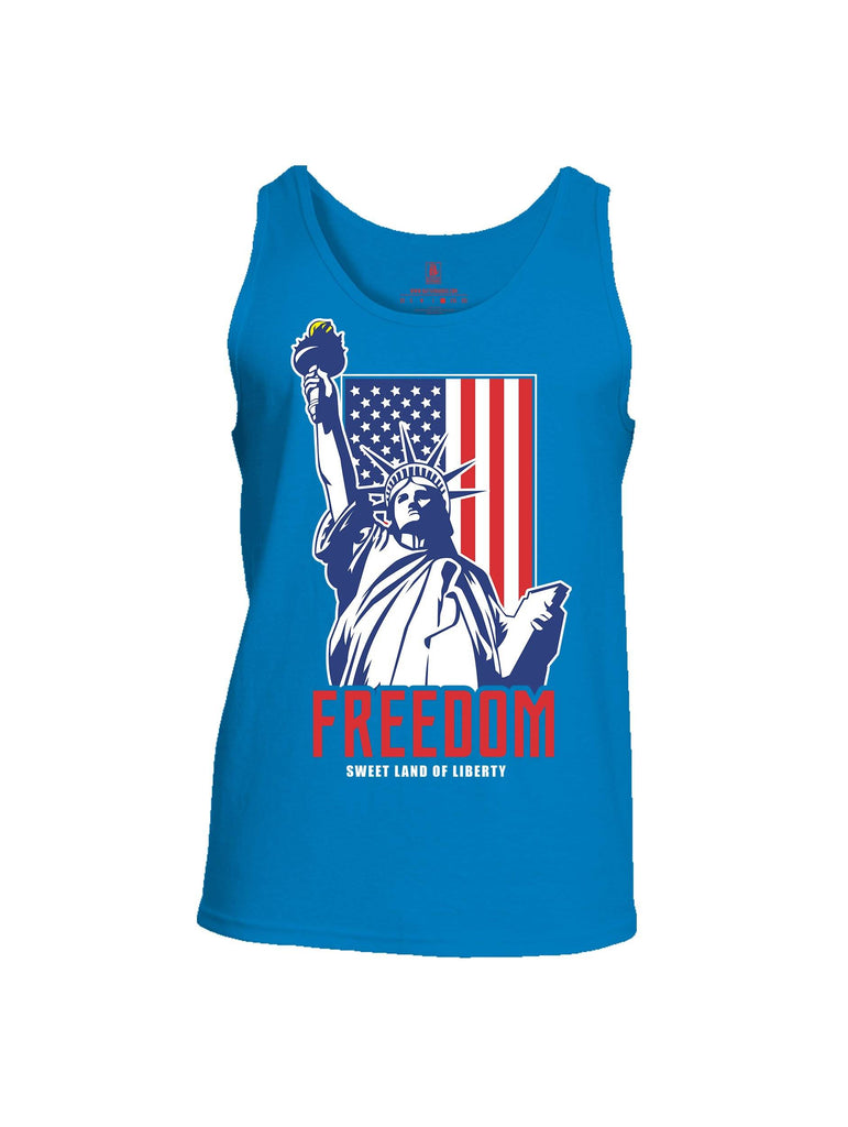Battleraddle Freedom Sweet Land Of Liberty Mens Cotton Tank Top shirt|custom|veterans|Apparel-Mens Tank Top-Cotton