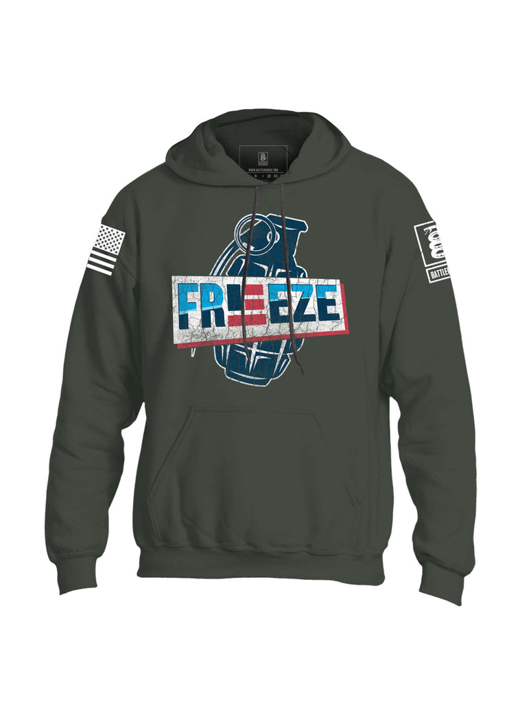 Battleraddle Freeze Grenade Mens Blended Hoodie With Pockets