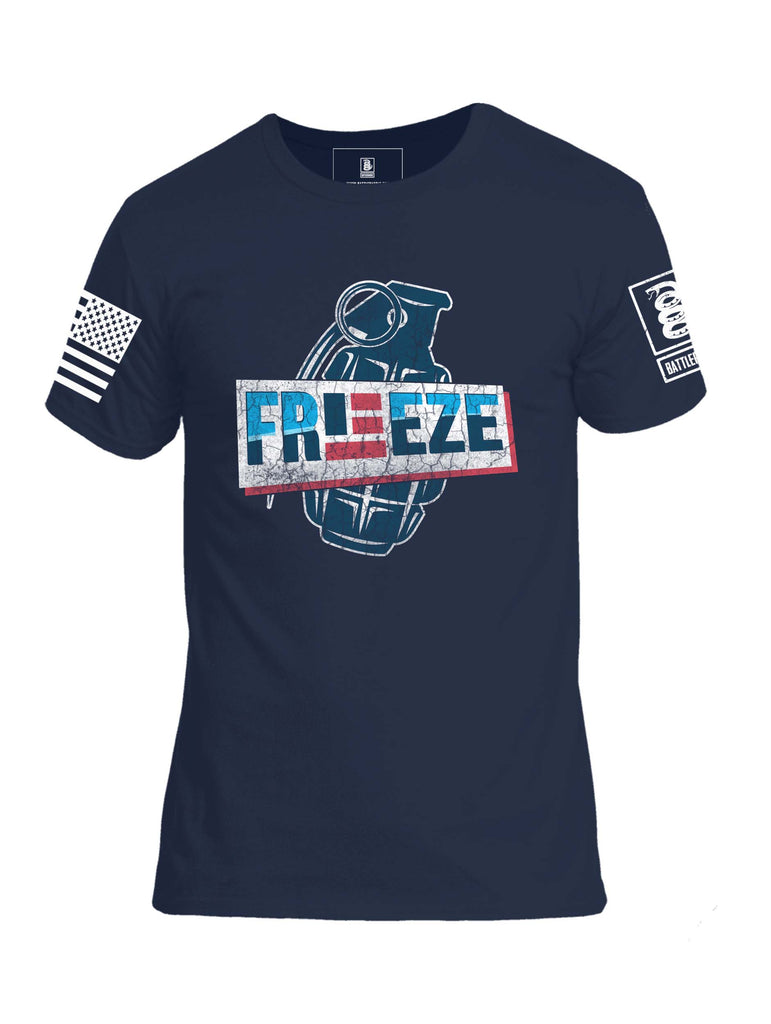 Battleraddle Freeze Grenade Mens Crew Neck Cotton T Shirt
