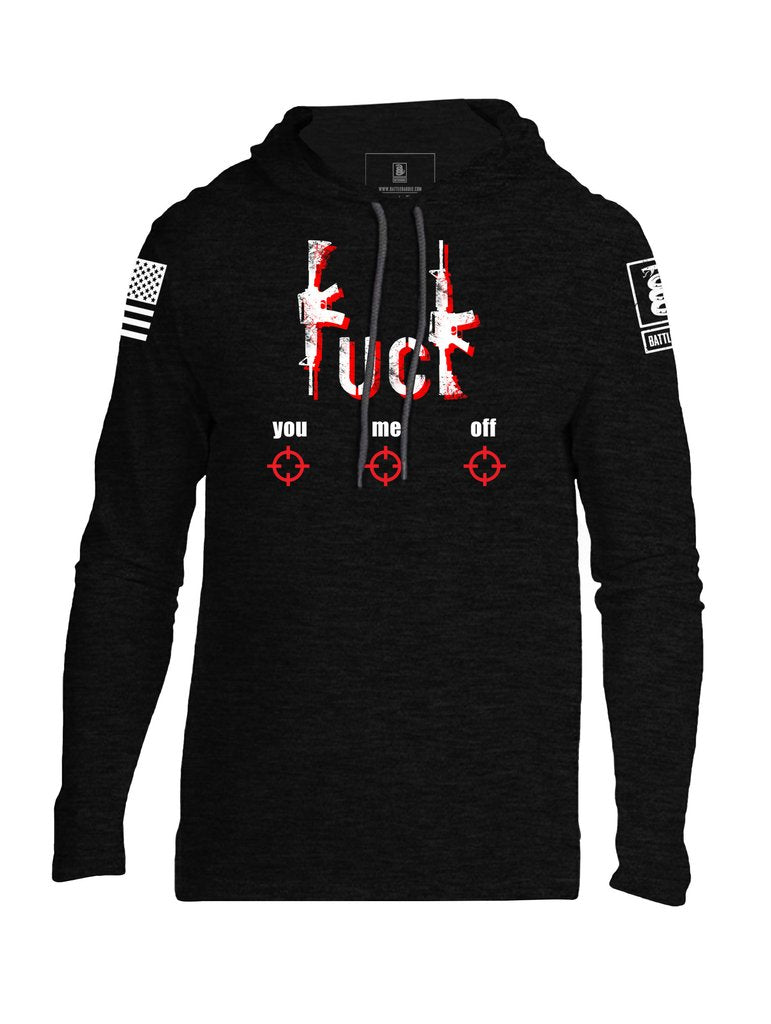 Battleraddle Fuck You Me Off Black Ops Edition Mens Thin Cotton Lightweight Hoodie
