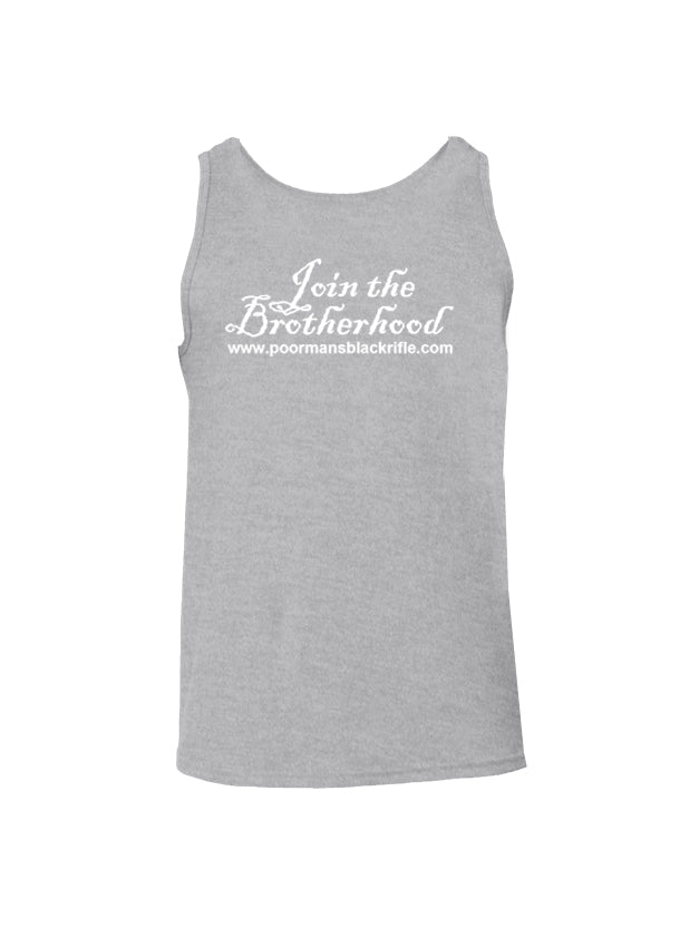 Battleraddle Poor Man's Black Rifle PMBR Join The Brotherhood Mens Cotton Tank Top