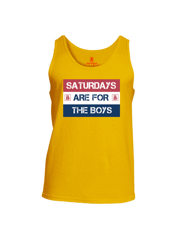 Battleraddle Saturdays Are For The Boys Mens Cotton Tank Top