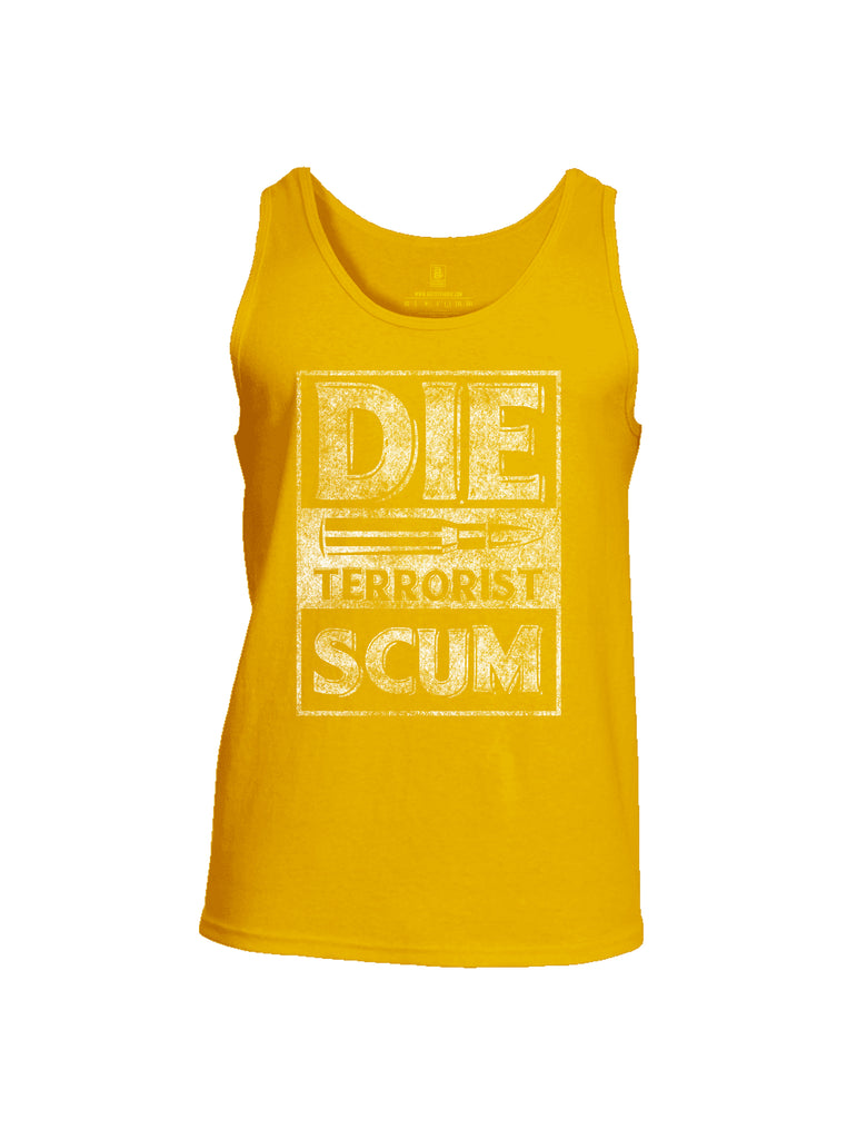 Battleraddle Die Terrorist Scum Mens Cotton Tank Top