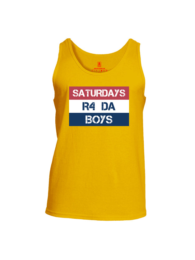 Battleraddle Saturdays R4 DA Boys Mens Cotton Tank Top