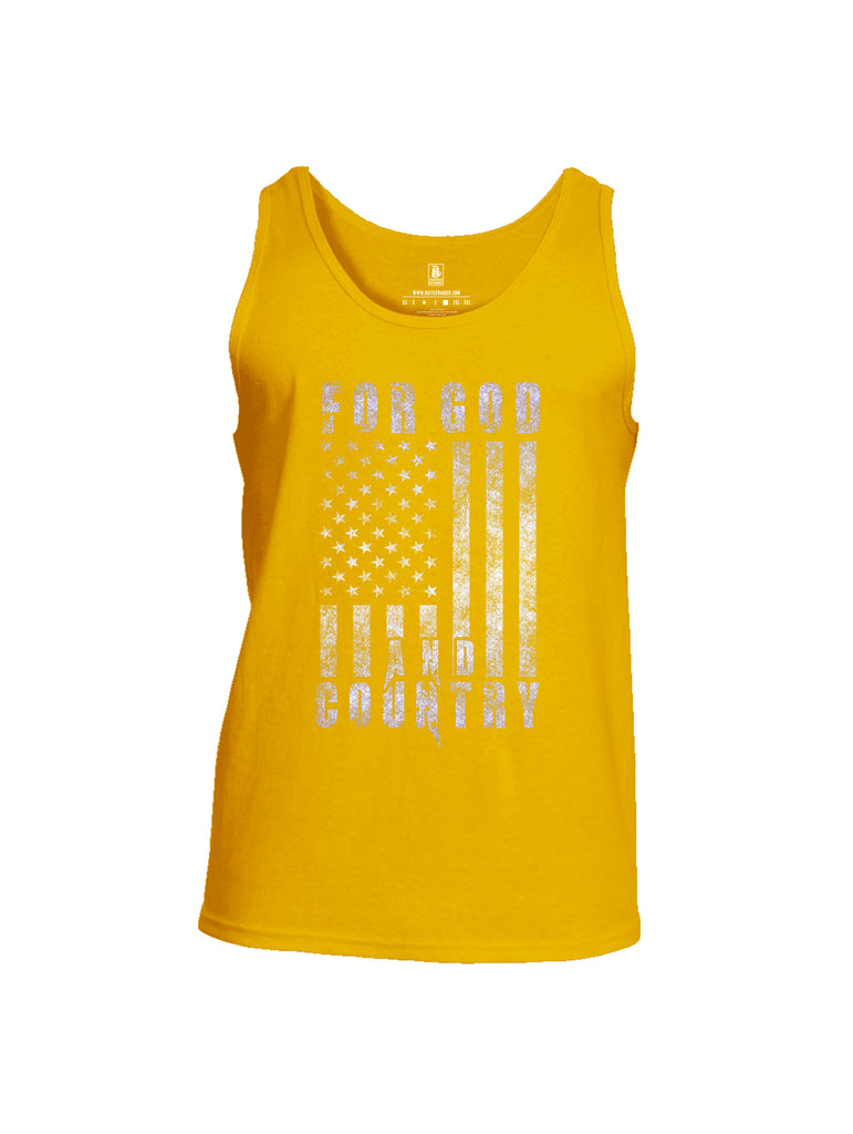 Battleraddle For God And Country Mens Cotton Tank Top