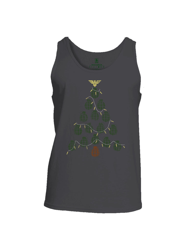 Battleraddle Christmas Greenery Grenade Tree Bomb Mens Cotton Tank Top