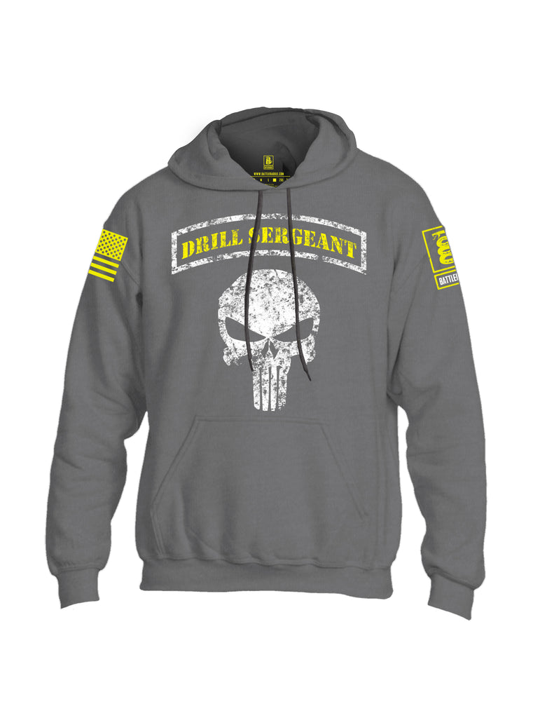 Battleraddle Drill Sergeant Expounder Yellow Sleeve Print Mens Blended Hoodie With Pockets