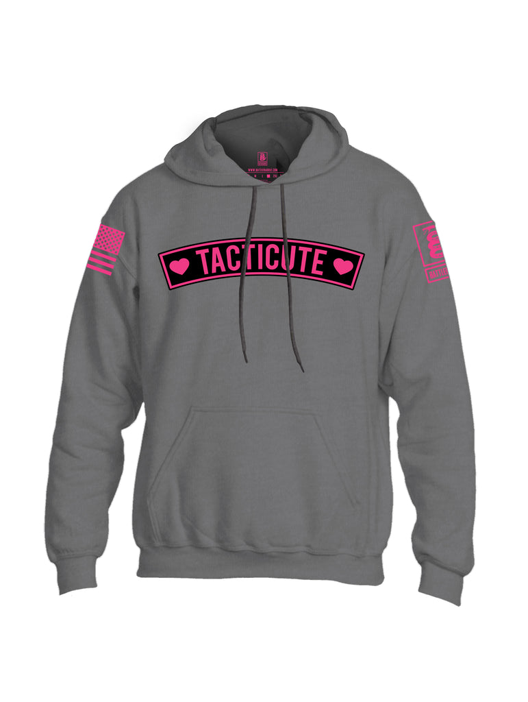 Battleraddle Tacticute Pink Sleeve Print Mens Blended Hoodie With Pockets