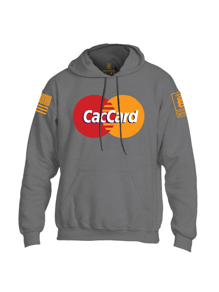 Battleraddle CacCard Orange Sleeve Print Mens Blended Hoodie With Pockets - Battleraddle® LLC