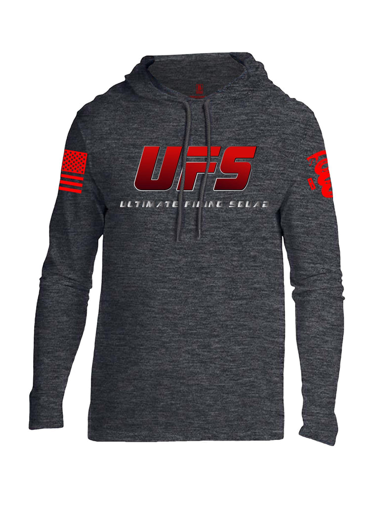 Battleraddle UFS Ultimate Firing Squad Red Sleeve Print Mens Thin Cotton Lightweight Hoodie