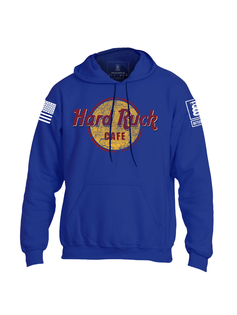 Battleraddle Hard Ruck Cafe Mens Blended Hoodie With Pockets