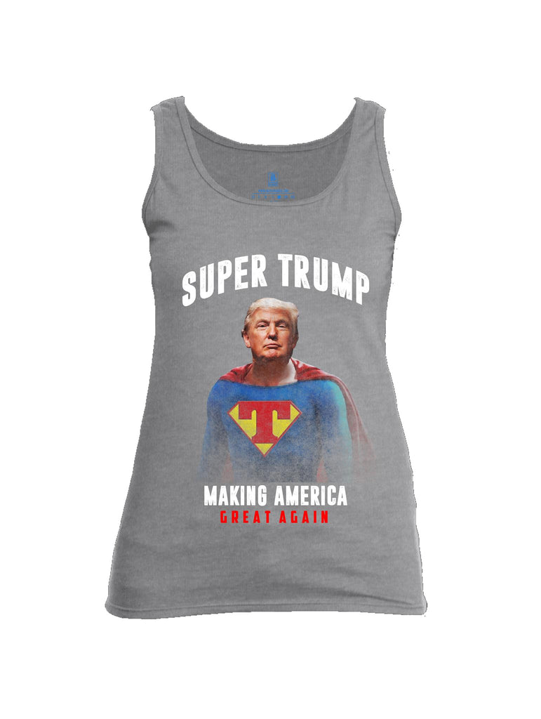 Battleraddle Super Trump Making America Great Again Womens Cotton Tank Top