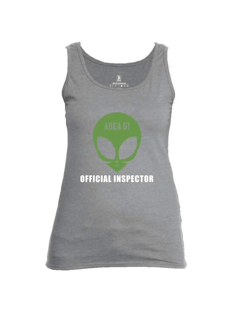 Battleraddle Area 51 Official Inspector Womens Cotton Tank Top shirt|custom|veterans|Apparel-Womens Tank Tops-Cotton