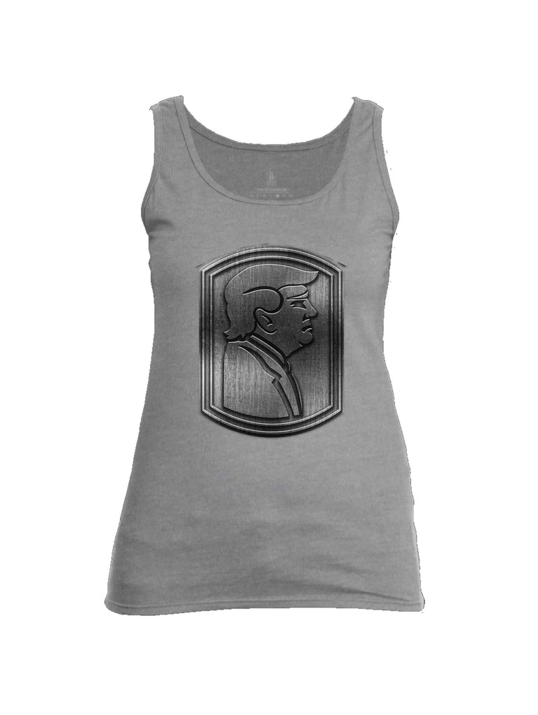 Battleraddle Trump Army Silver Womens Cotton Tank Top shirt|custom|veterans|Apparel-Womens Tank Tops-Cotton