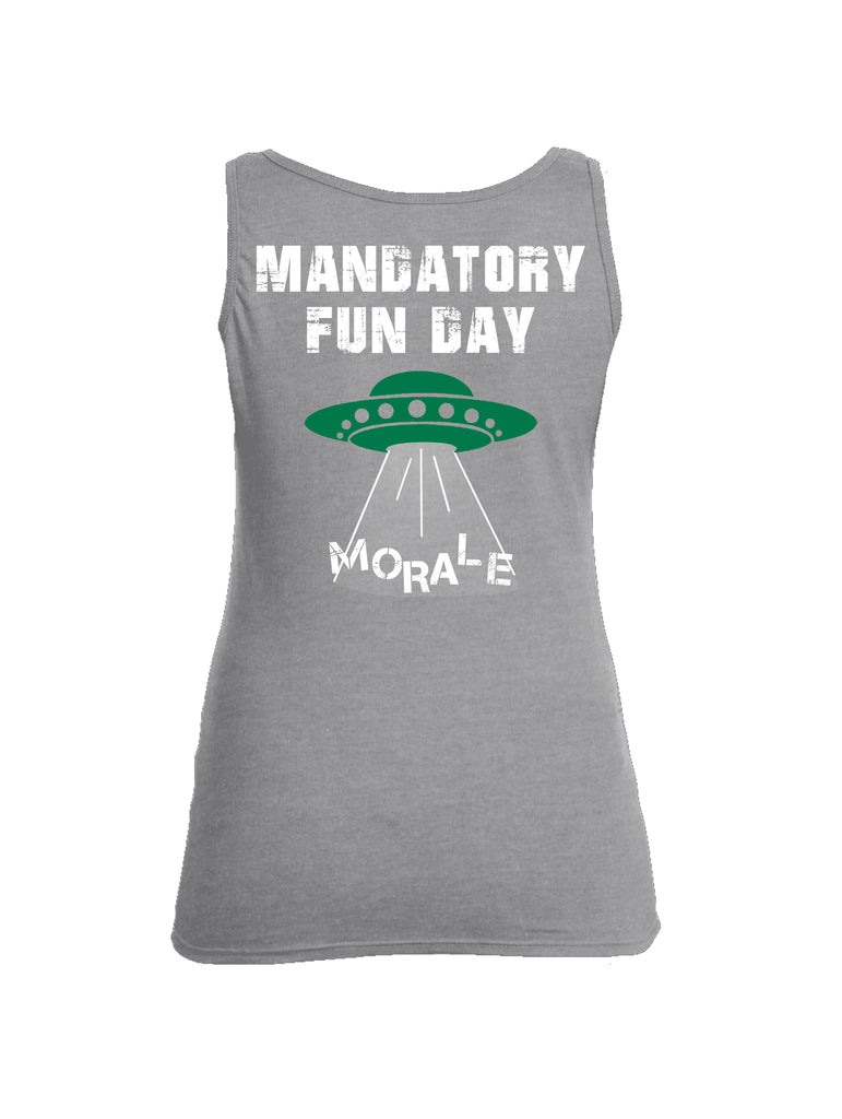 Battleraddle 51 Mandatory Fun Day Morale Womens Cotton Tank Top