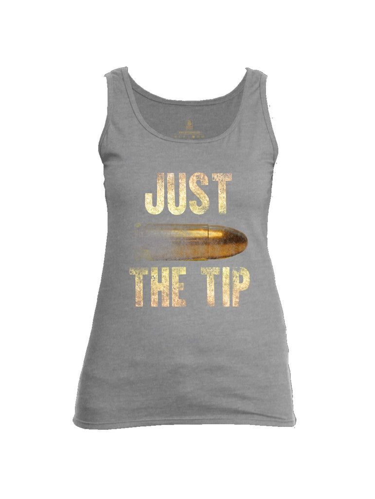 Battleraddle Just The Tip Big Bullet Womens Cotton Tank Top