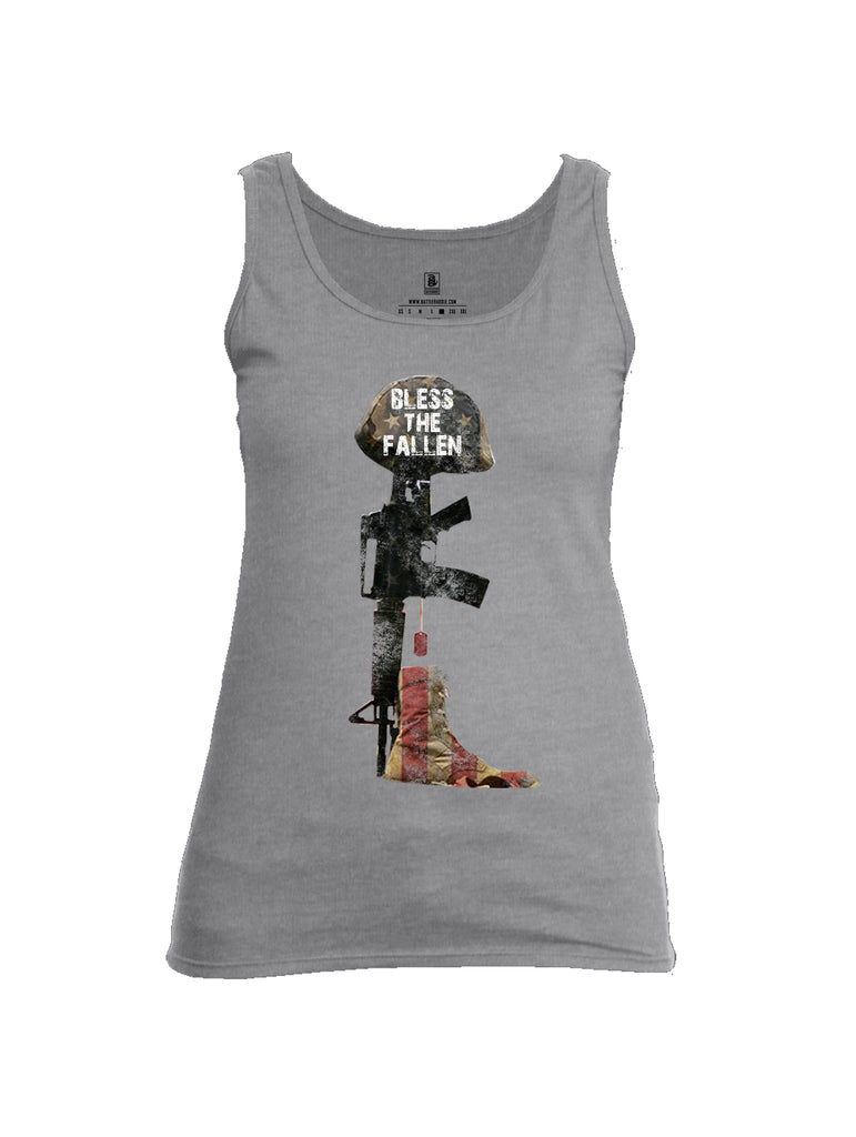 Battleraddle Bless The Fallen Womens Cotton Tank Top