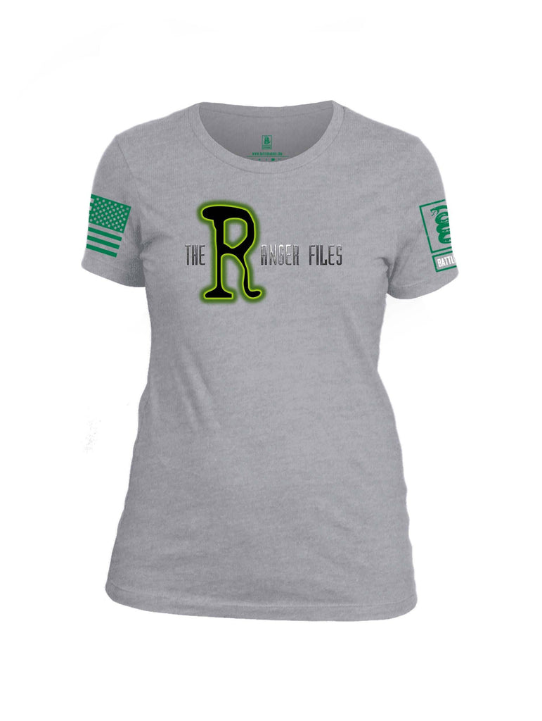 Battleraddle The Ranger Files Green Sleeve Print Womens Cotton Crew Neck T Shirt shirt|custom|veterans|Apparel-Womens T Shirt-cotton