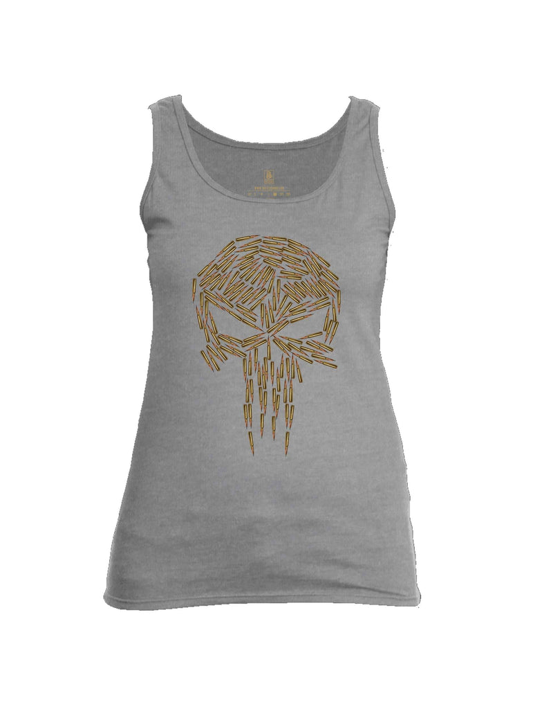 Battleraddle Mr. Expounder Brass Skull Bullets Womens Cotton Tank Top shirt|custom|veterans|Apparel-Womens Tank Tops-Cotton