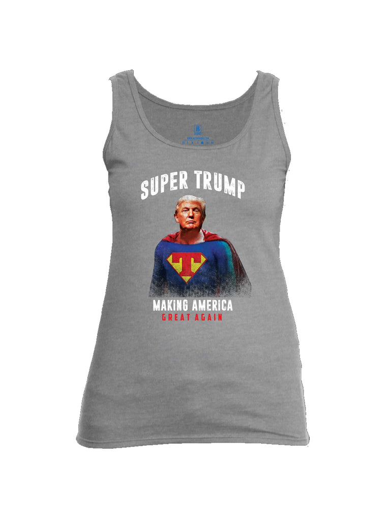 Battleraddle Super Trump Making America Great Again Womens Cotton Tank Top