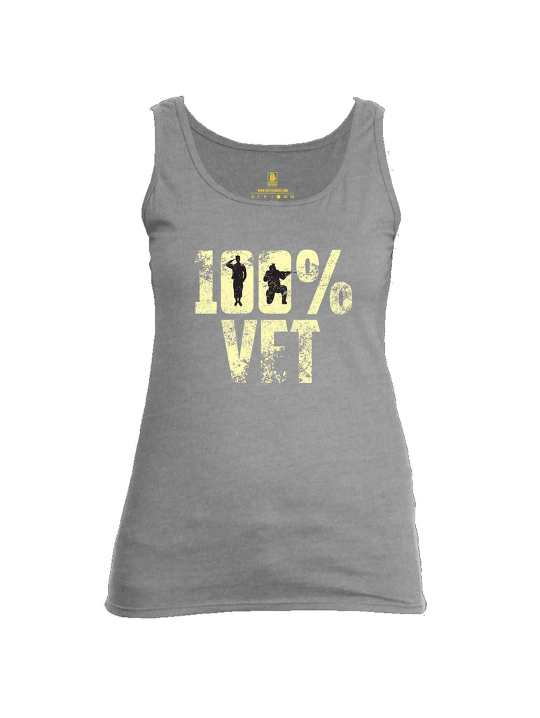 Battleraddle 100% VET Womens Cotton Tank Top shirt|custom|veterans|Apparel-Womens Tank Tops-Cotton