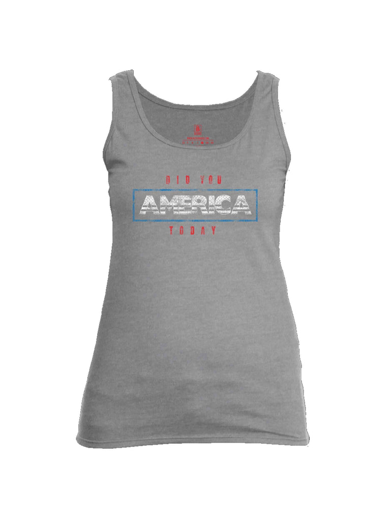 Battleraddle Did You America Today V1 Womens Cotton Tank Top shirt|custom|veterans|Apparel-Womens Tank Tops-Cotton