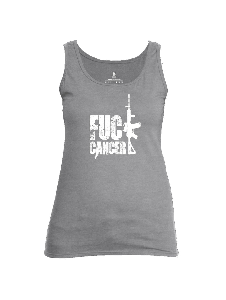 Battleraddle Fuck Cancer Womens Cotton Tank Top