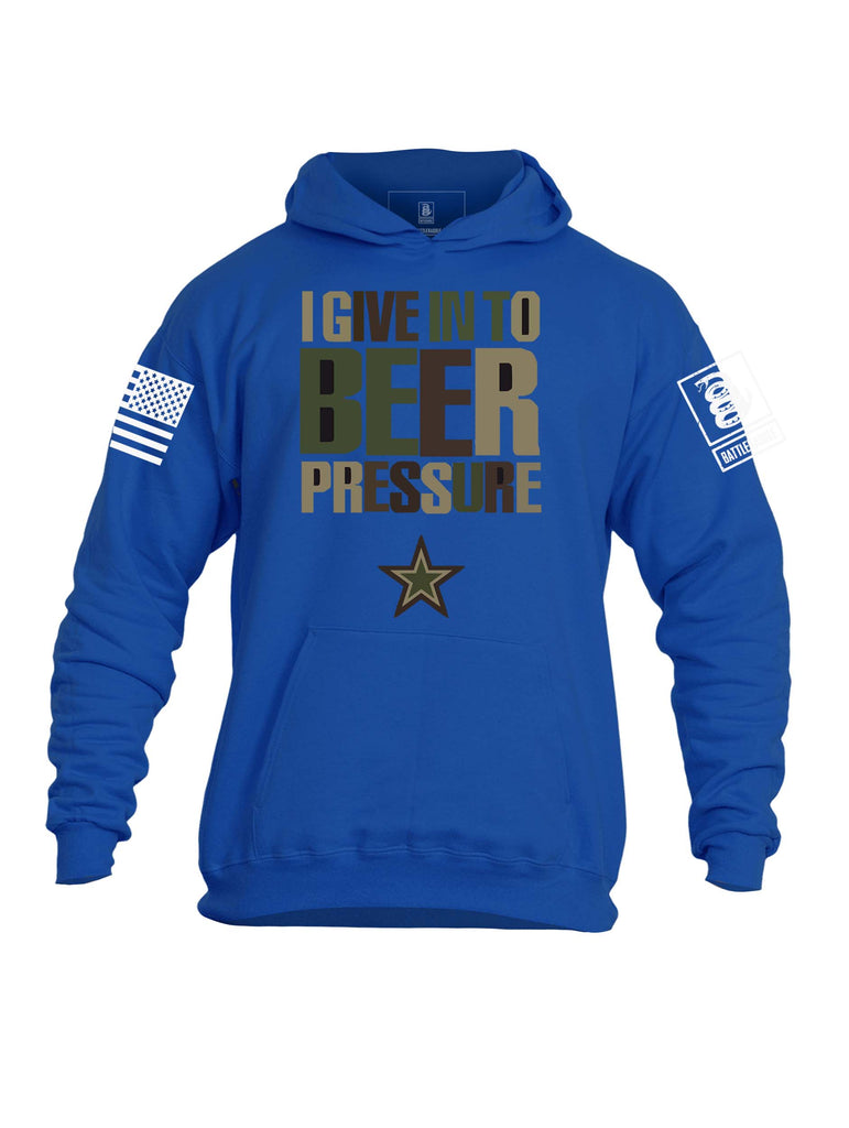 Battleraddle I Give In To Beer Mens Hooded Sweatshirt
