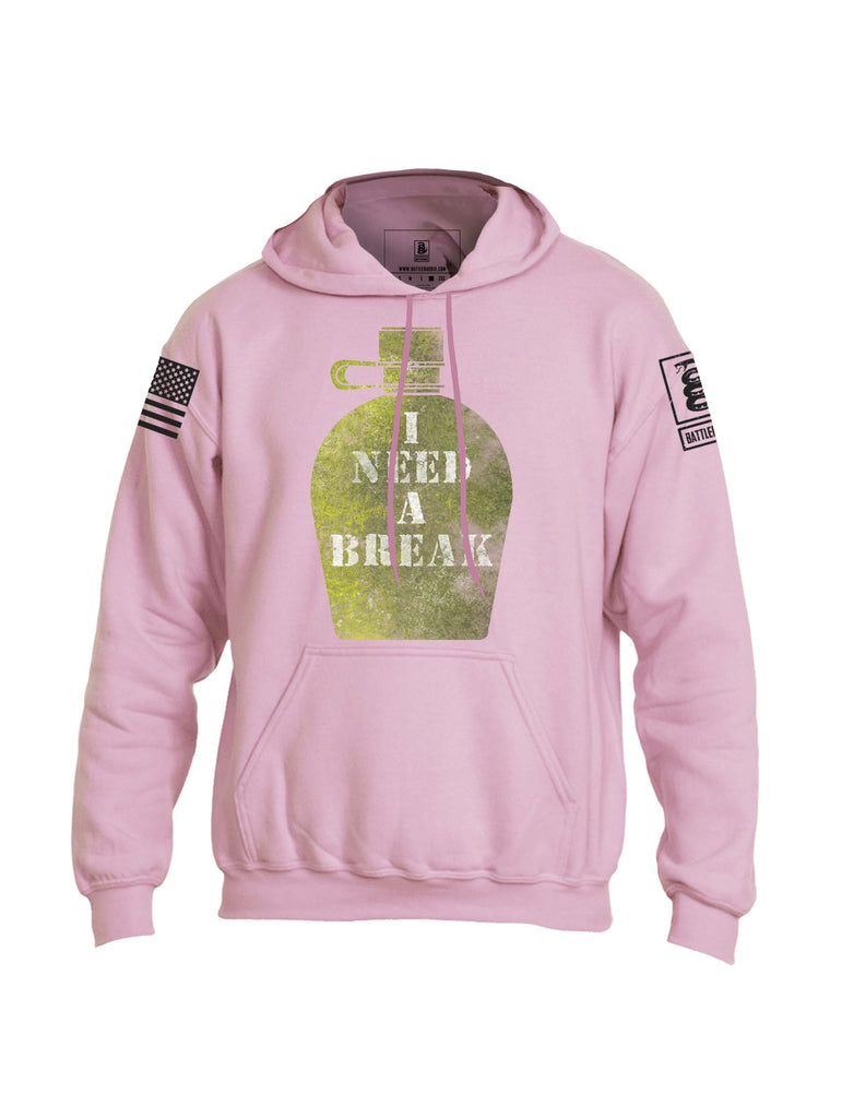 Battleraddle I Need A Break Mens Blended Hoodie With Pockets