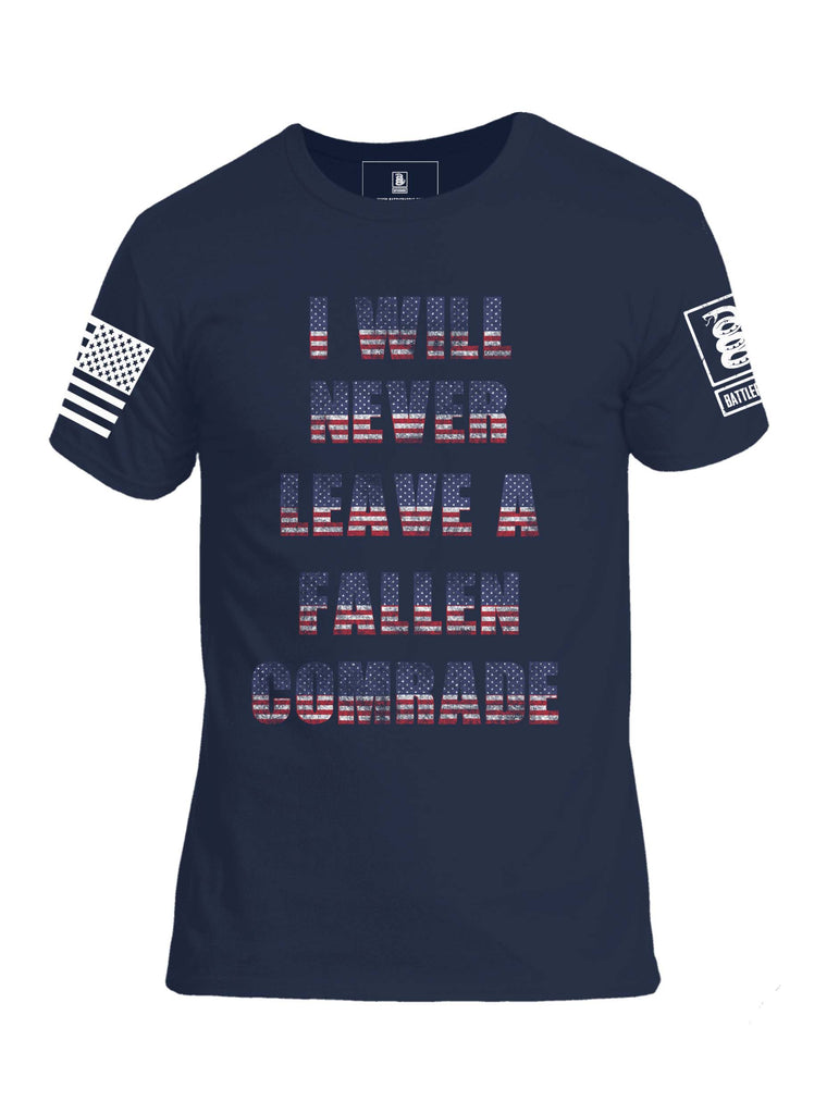 Battleraddle I Will Never Leave A Fallen Comrade Mens Crew Neck Cotton T Shirt