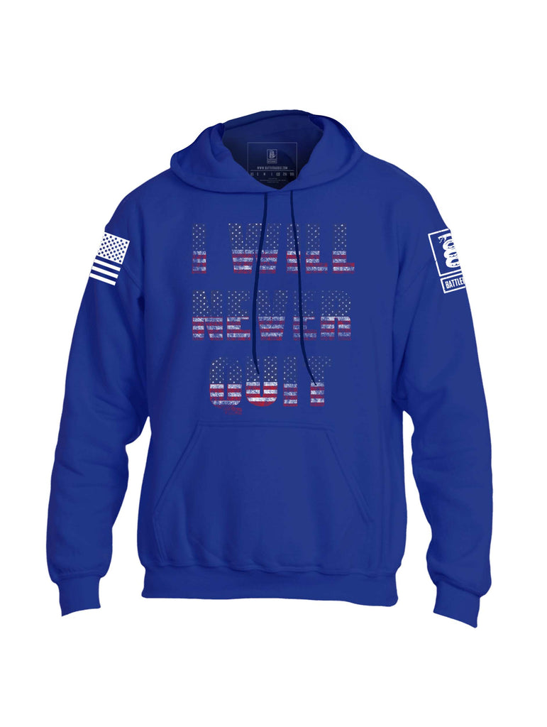 Battleraddle I Will Never Quit Mens Blended Hoodie With Pockets