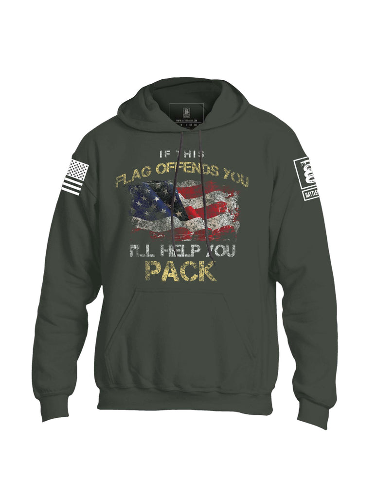 Battleraddle If This Flag Offends You I'll Help You Pack Mens Blended Hoodie
