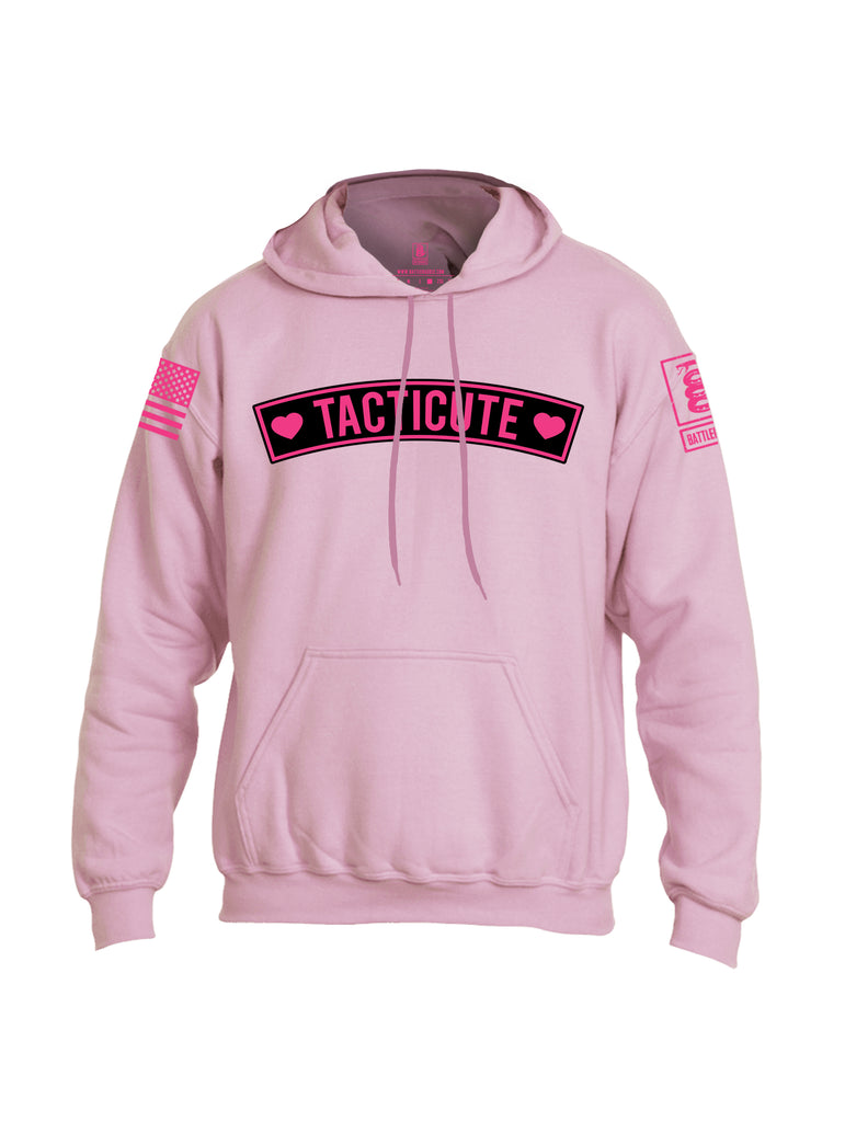 Battleraddle Tacticute Pink Sleeve Print Mens Blended Hoodie With Pockets