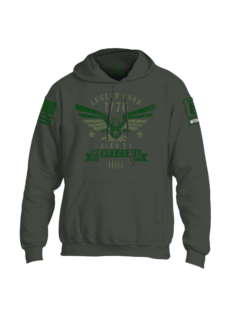 Battleraddle Legend Born 1776 Aged To Perfection Mens Blended Hoodie With Pockets