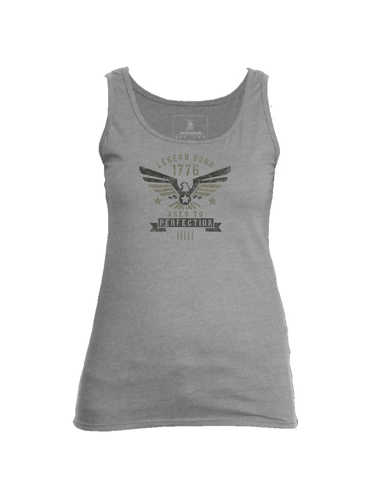 Battleraddle Legend Born 1776 Aged To Perfection Womens Cotton Tank Top