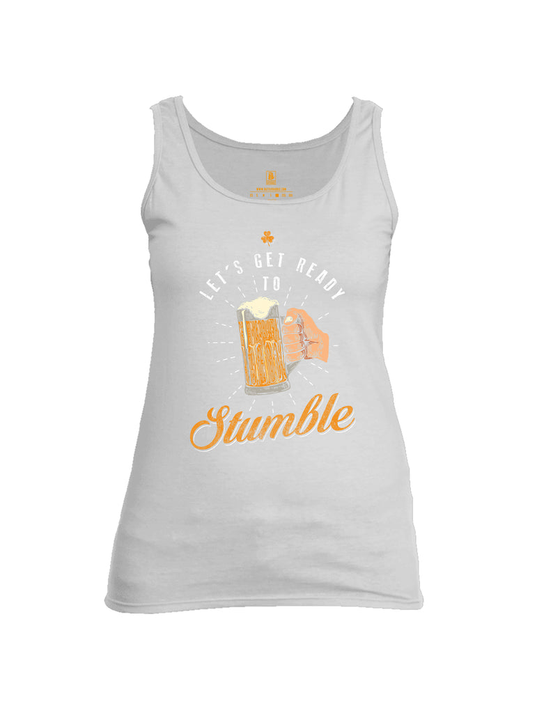 Battleraddle Let's Get Ready To Stumble Womens Cotton Tank Top