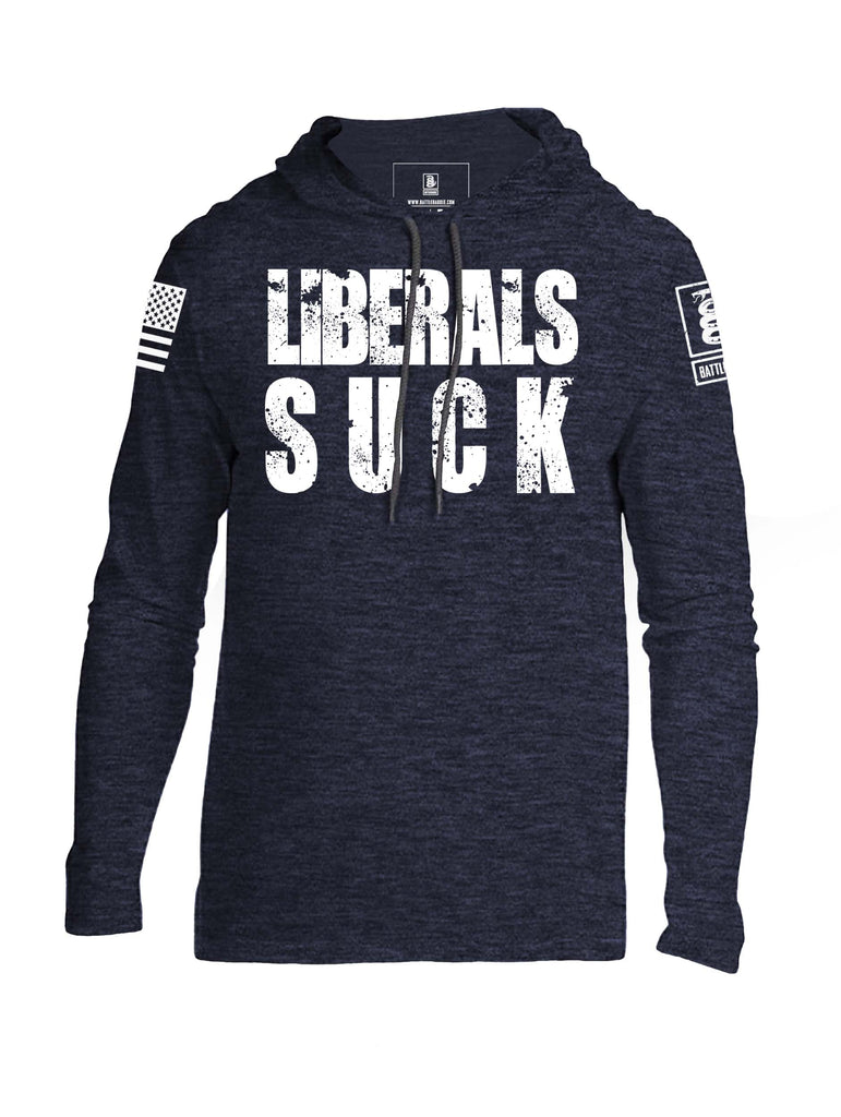 Battleraddle Liberal Suck Mens Cotton Lightweight Hooded