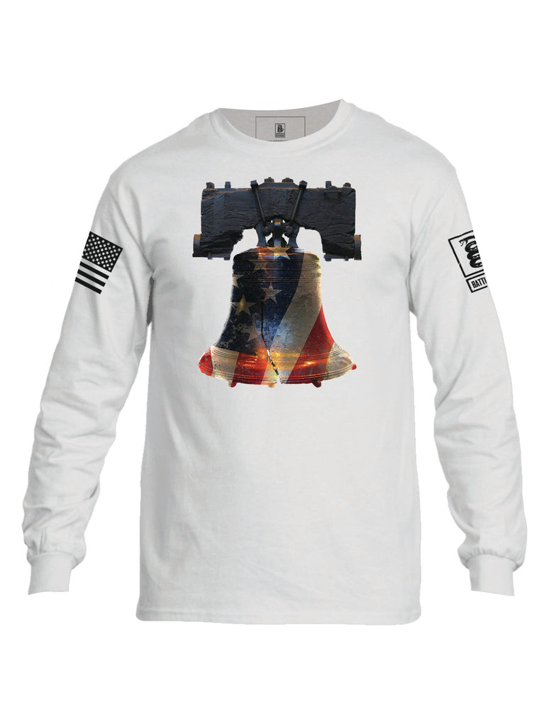 Battleraddle Liberty Bell Mens Cotton Long Sleeve Crew Neck T Shirt
