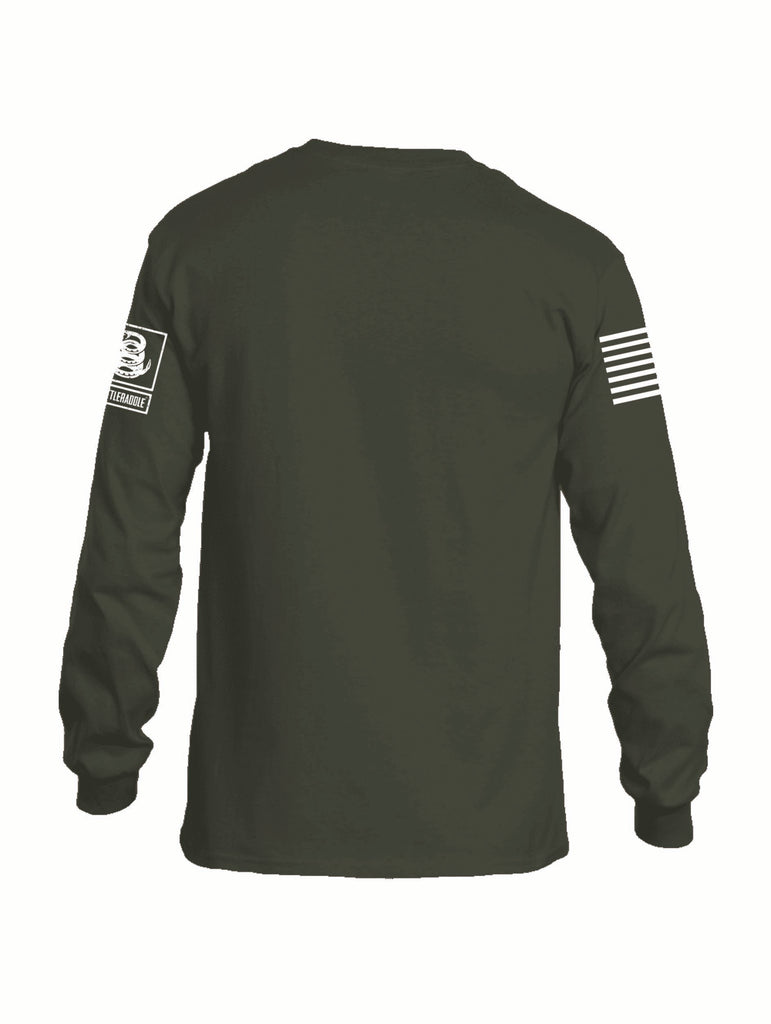 Battleraddle Be Your Own Hero Mens Cotton Long Sleeve Crew Neck T Shirt - Battleraddle® LLC