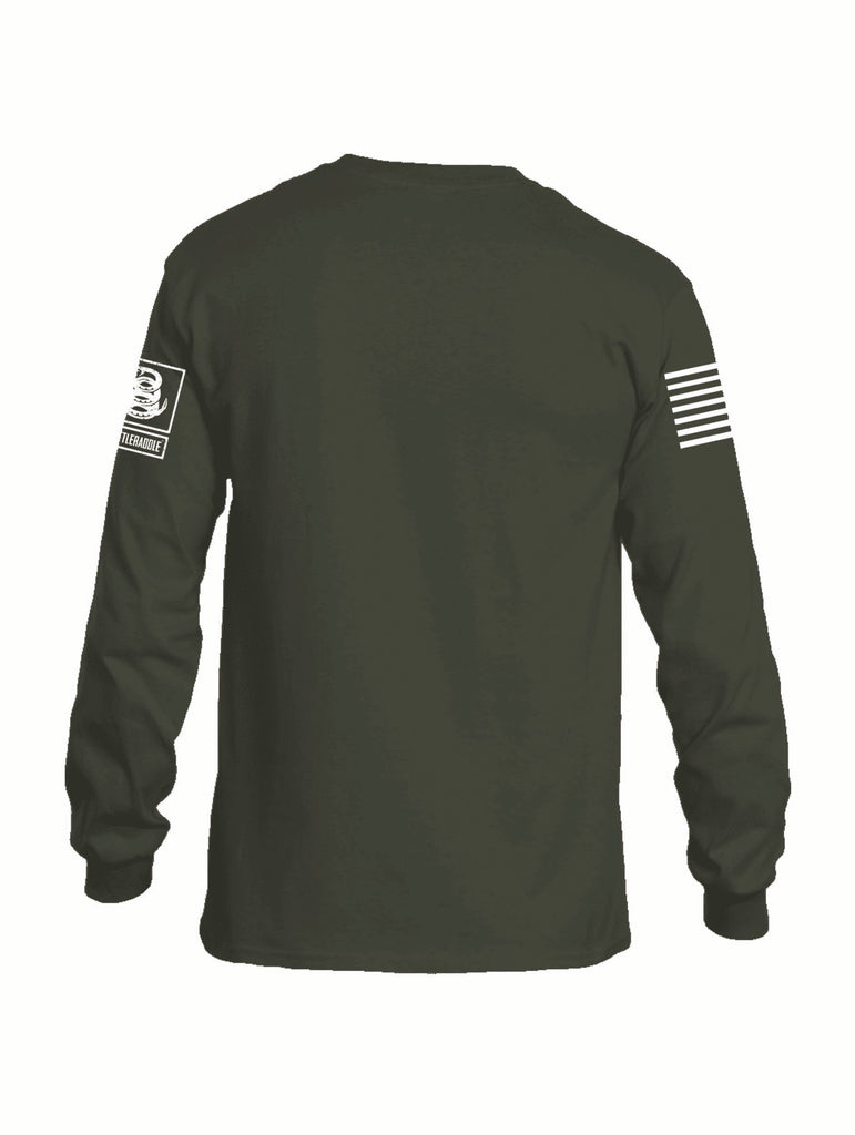 Battleraddle Be Badass Mens Cotton Long Sleeve Crew Neck T Shirt - Battleraddle® LLC