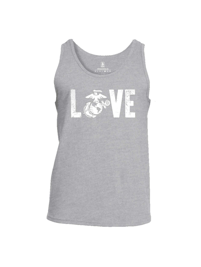 Battleraddle LOVE Marines Mens Cotton Tank Top