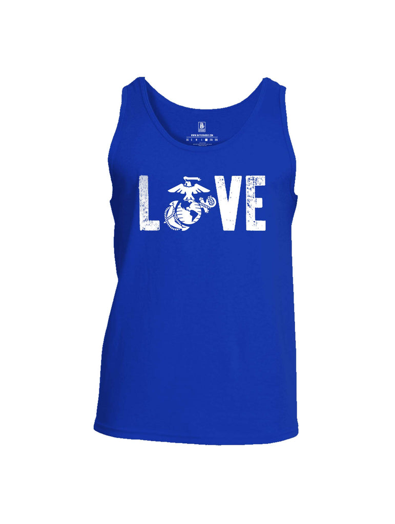 Battleraddle LOVE Marines Mens Cotton Tank Top