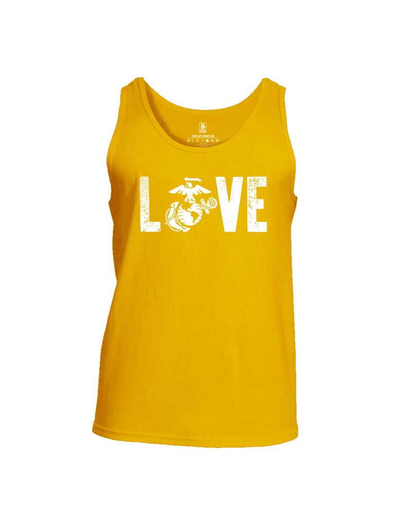 Battleraddle LOVE Marines Mens Cotton Tank Top