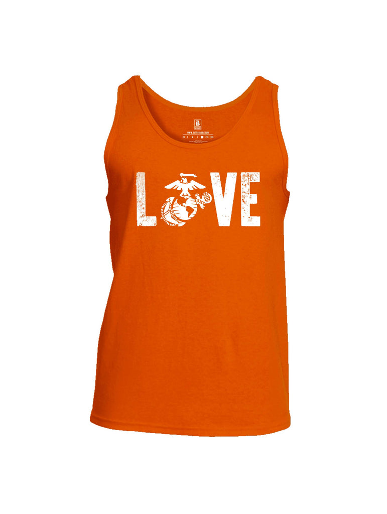 Battleraddle LOVE Marines Mens Cotton Tank Top